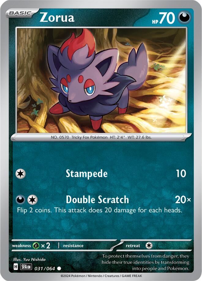 Zorua (031/064) [Scarlet & Violet: Shrouded Fable] | Fandemonia Ltd