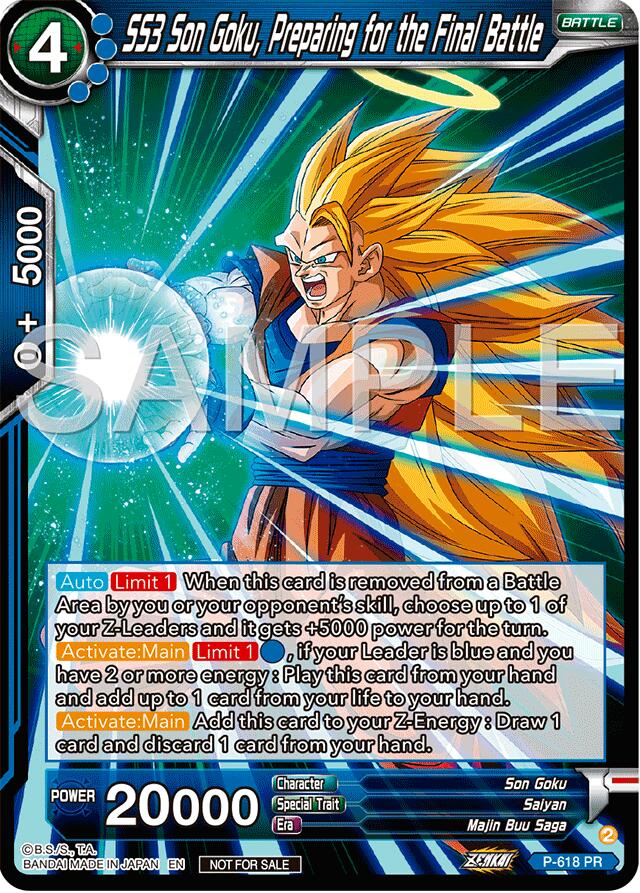 SS3 Son Goku, Preparing for the Final Battle (Deluxe Pack 2024 Vol.2) (P-618) [Promotion Cards] | Fandemonia Ltd