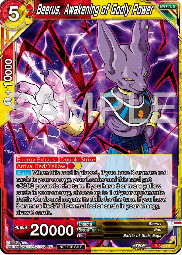 Beerus, Awakening of Godly Power (Deluxe Pack 2024 Vol.2) (P-622) [Promotion Cards] | Fandemonia Ltd