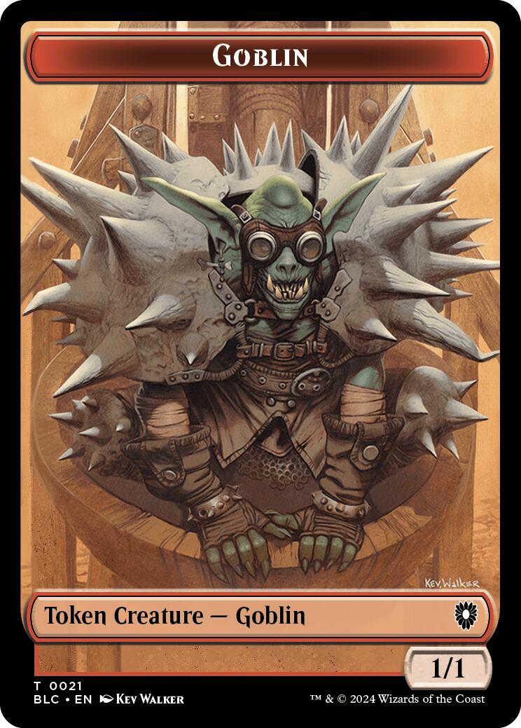 Goblin // Thopter Double-Sided Token [Bloomburrow Commander Tokens] | Fandemonia Ltd