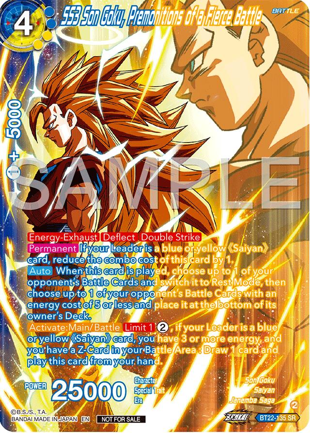 SS3 Son Goku, Premonitions of a Fierce Battle (Premium Alt-Art Card Set 2024 Vol.2) (BT22-135) [Promotion Cards] | Fandemonia Ltd