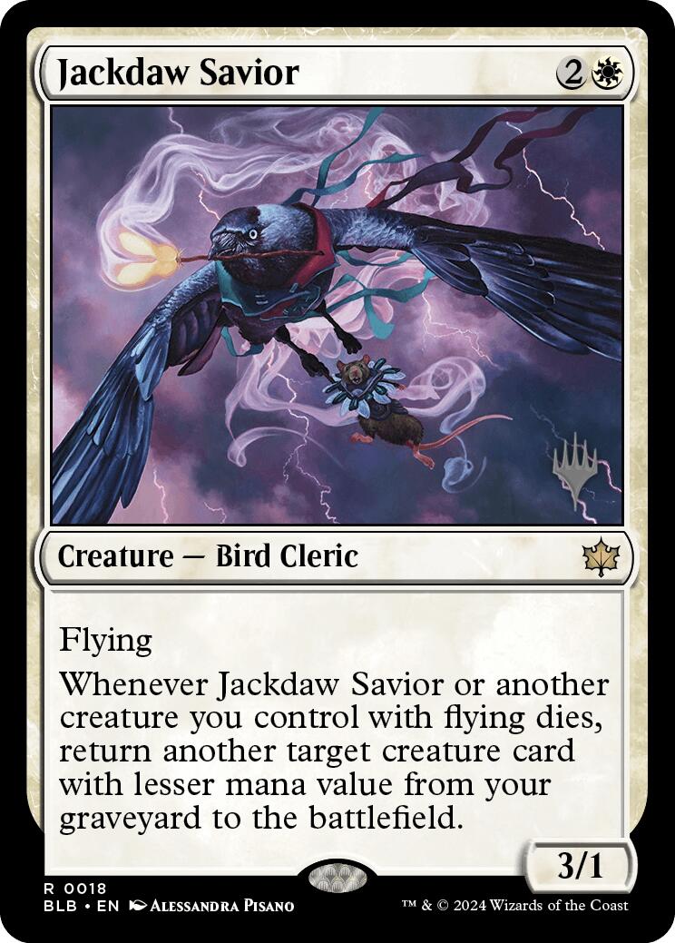 Jackdaw Savior (Promo Pack) [Bloomburrow Promos] | Fandemonia Ltd