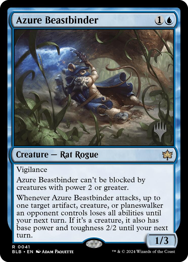 Azure Beastbinder (Promo Pack) [Bloomburrow Promos] | Fandemonia Ltd