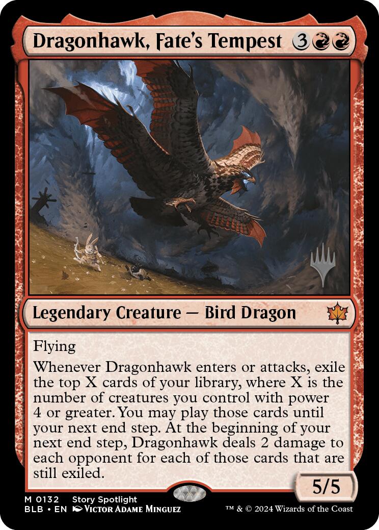 Dragonhawk, Fate's Tempest (Promo Pack) [Bloomburrow Promos] | Fandemonia Ltd