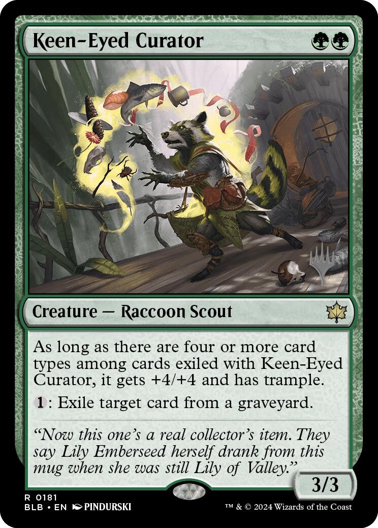 Keen-Eyed Curator (Promo Pack) [Bloomburrow Promos] | Fandemonia Ltd