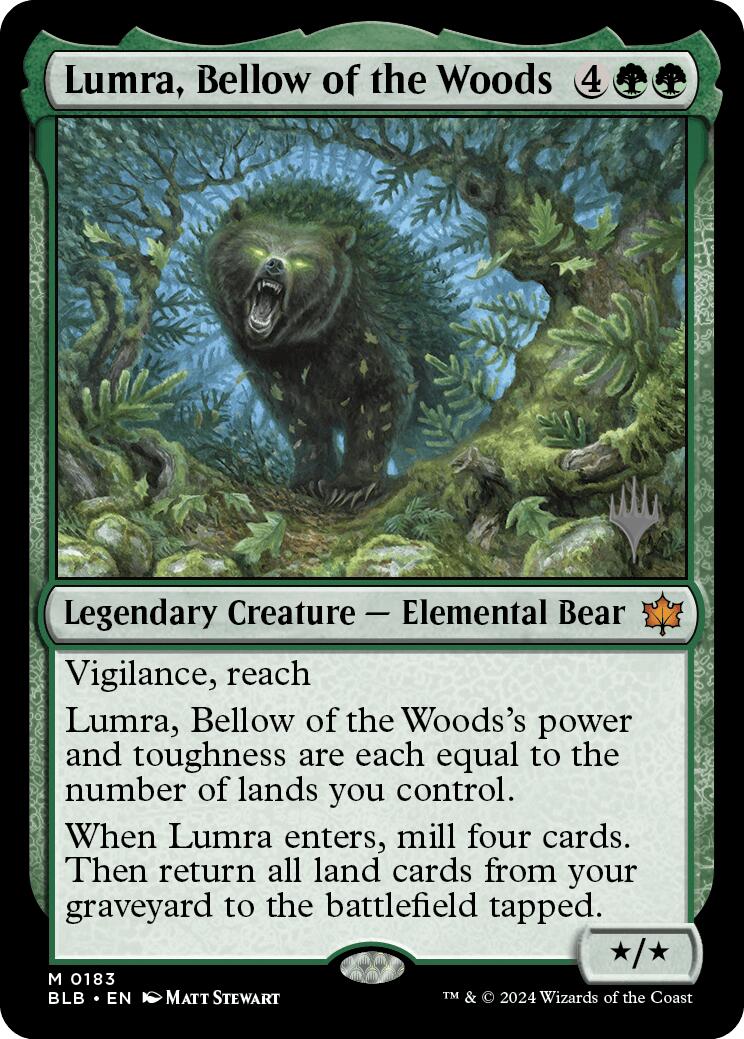 Lumra, Bellow of the Woods (Promo Pack) [Bloomburrow Promos] | Fandemonia Ltd