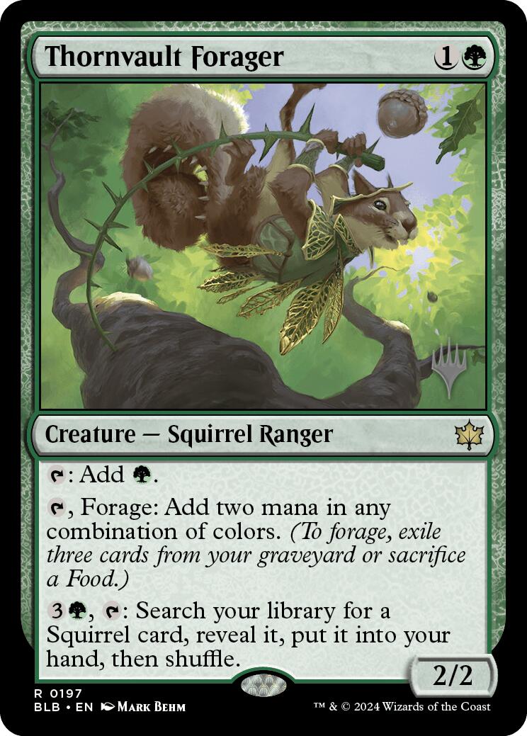 Thornvault Forager (Promo Pack) [Bloomburrow Promos] | Fandemonia Ltd