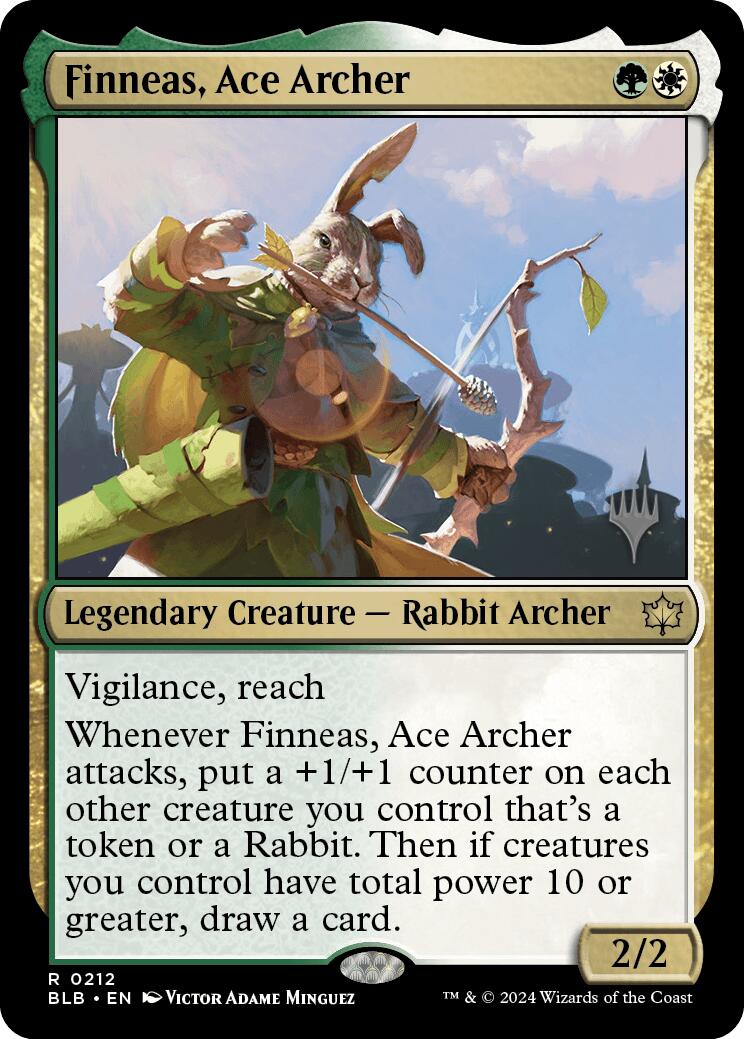 Finneas, Ace Archer (Promo Pack) [Bloomburrow Promos] | Fandemonia Ltd