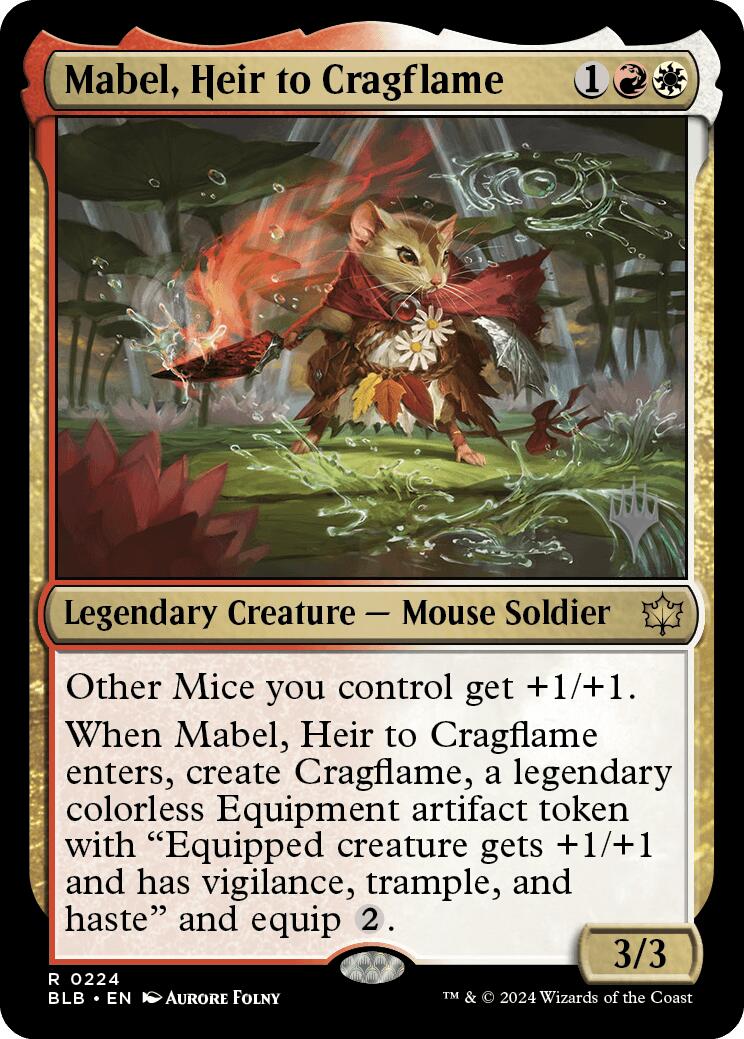 Mabel, Heir to Cragflame (Promo Pack) [Bloomburrow Promos] | Fandemonia Ltd