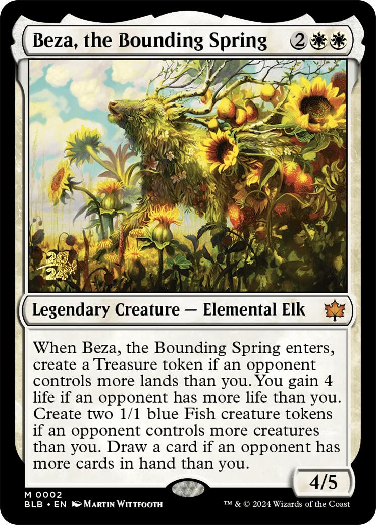 Beza, the Bounding Spring [Bloomburrow Prerelease Promos] | Fandemonia Ltd