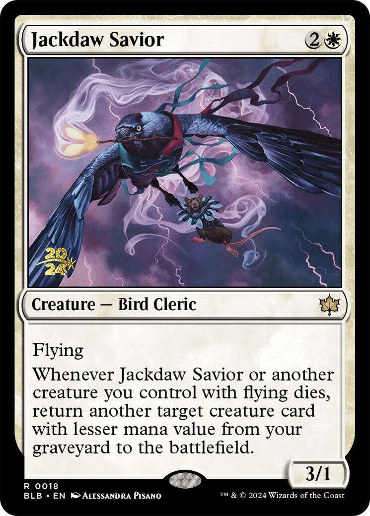 Jackdaw Savior [Bloomburrow Prerelease Promos] | Fandemonia Ltd