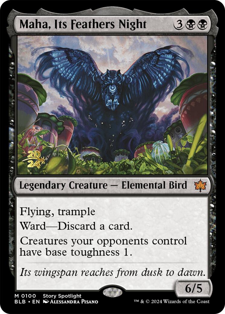 Maha, Its Feather Night [Bloomburrow Prerelease Promos] | Fandemonia Ltd