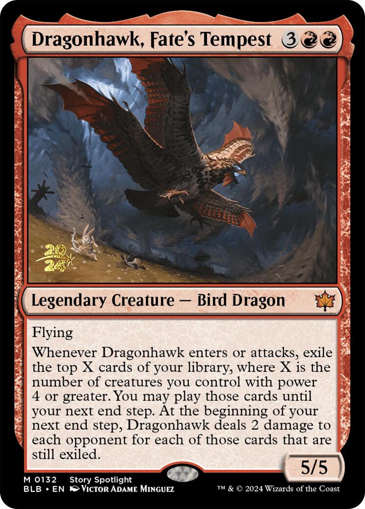 Dragonhawk, Fate's Tempest [Bloomburrow Prerelease Promos] | Fandemonia Ltd