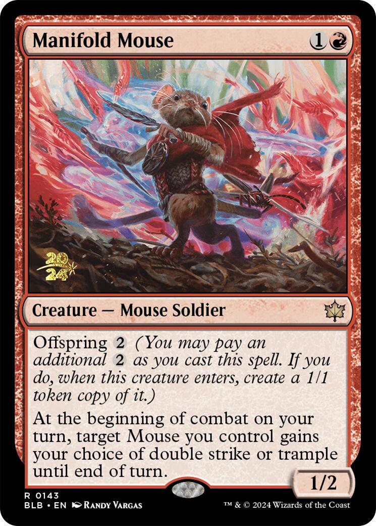 Manifold Mouse [Bloomburrow Prerelease Promos] | Fandemonia Ltd