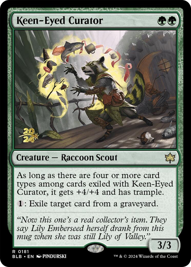 Keen-Eyed Curator [Bloomburrow Prerelease Promos] | Fandemonia Ltd