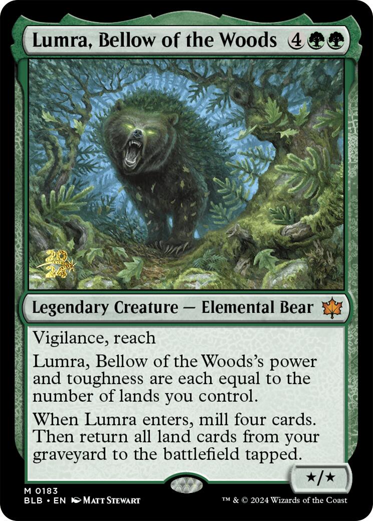 Lumra, Bellow of the Woods [Bloomburrow Prerelease Promos] | Fandemonia Ltd