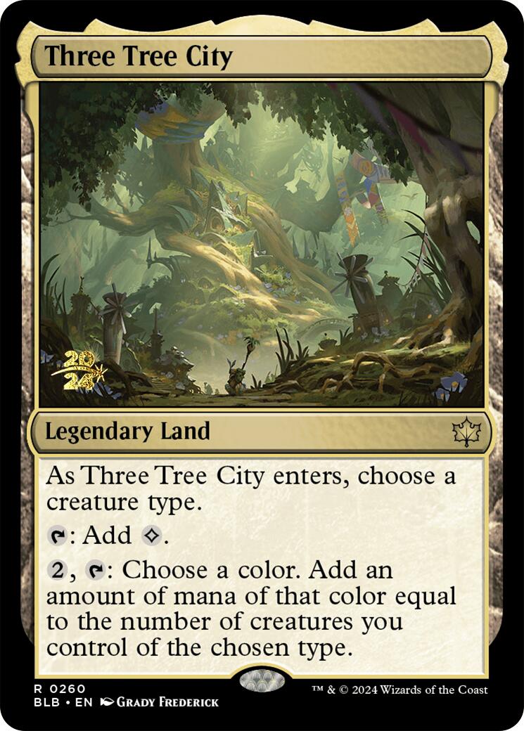 Three Tree City [Bloomburrow Prerelease Promos] | Fandemonia Ltd