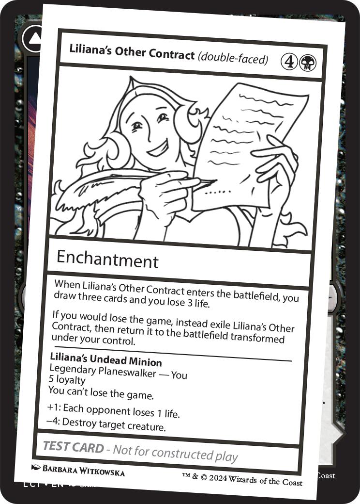 Liliana's Other Contract (double-faced) [Mystery Booster 2 Playtest Cards] | Fandemonia Ltd