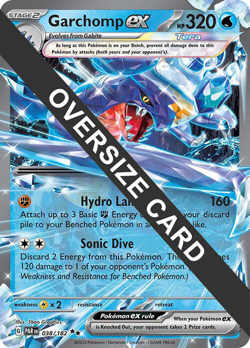 Garchomp ex (038) (Jumbo Card) [Scarlet & Violet: Paradox Rift] | Fandemonia Ltd