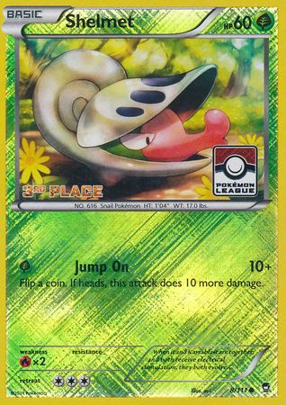 Shelmet (8/111) (League Promo 3rd Place) [XY: Furious Fists] | Fandemonia Ltd