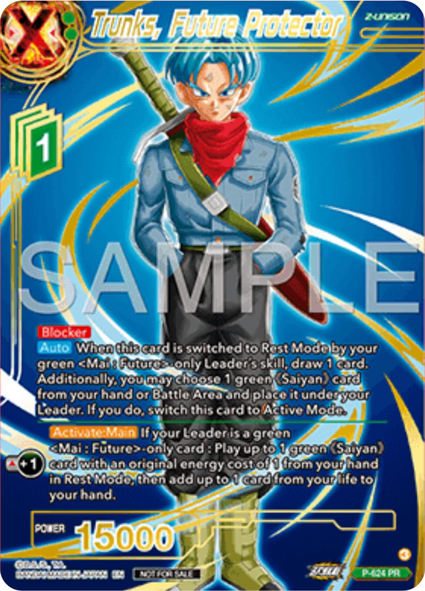 Trunks, Future Protector (Gold Stamped) (P-424) [Promotion Cards] | Fandemonia Ltd