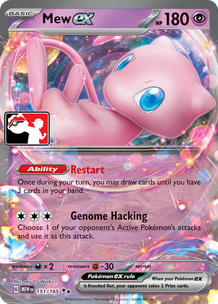 Mew ex (151/165) [Prize Pack Series Five] | Fandemonia Ltd