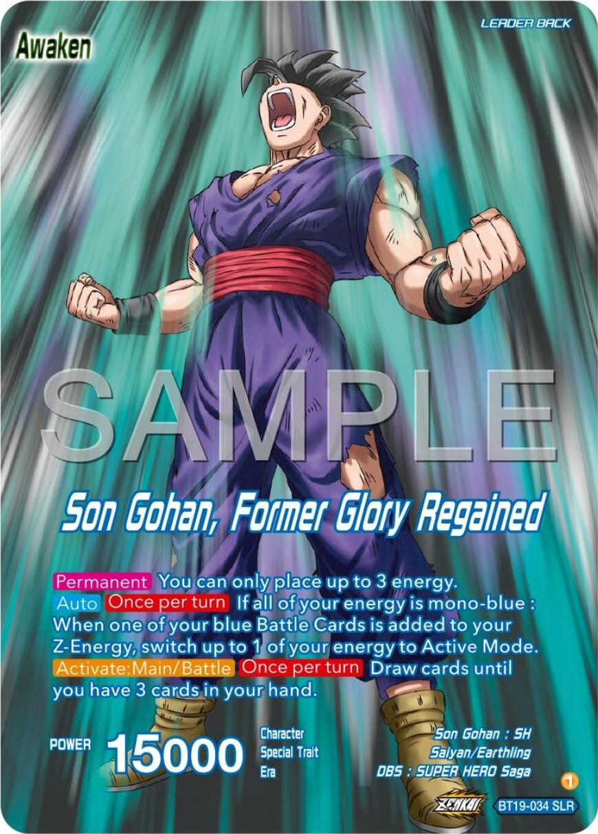 Son Gohan // Son Gohan, Former Glory Regained (BT19-034) [Premium 7th Anniversary Box 2024] | Fandemonia Ltd