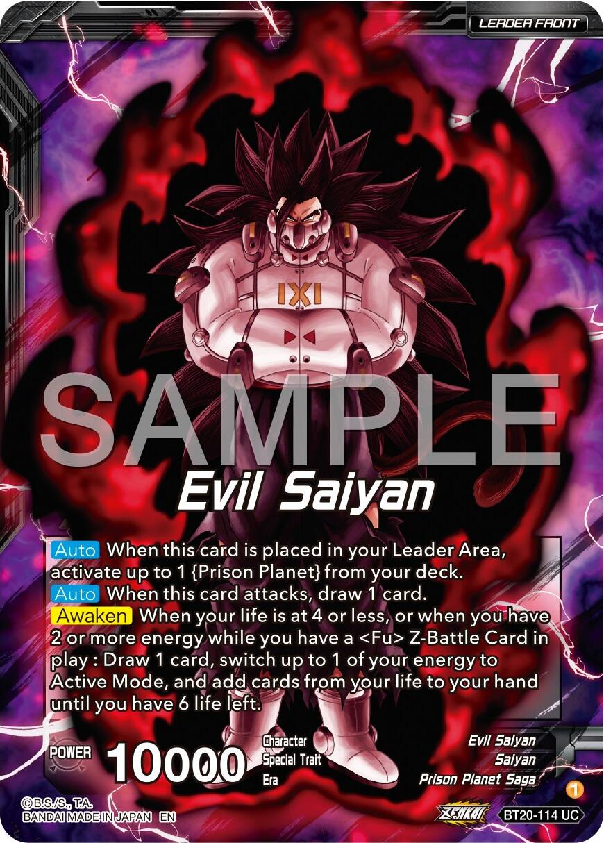 Evil Saiyan // Cumber, Maddening Force (BT20-114) [Premium 7th Anniversary Box 2024] | Fandemonia Ltd