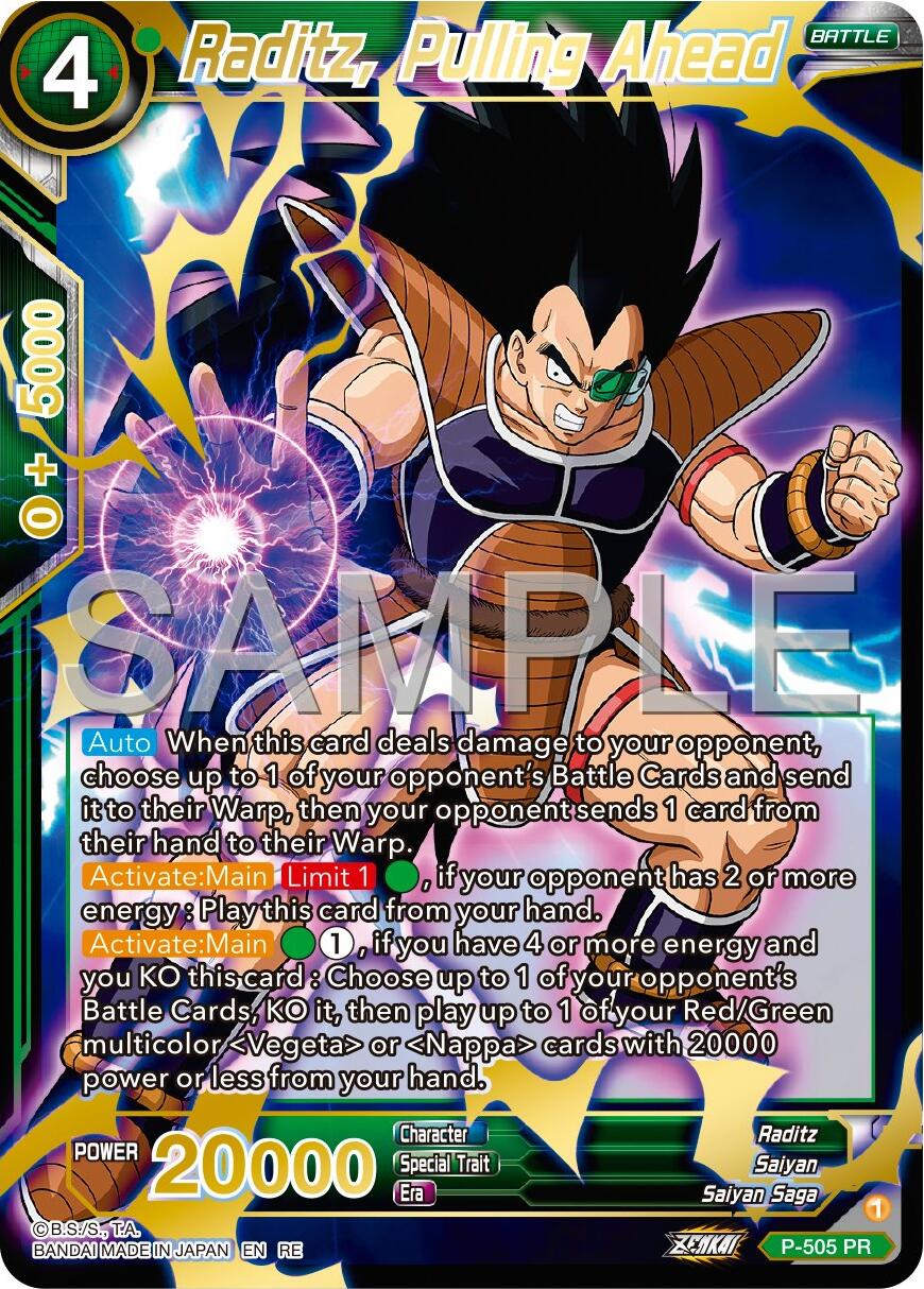 Raditz, Pulling Ahead (Reprint) (P-505) [Premium 7th Anniversary Box 2024] | Fandemonia Ltd