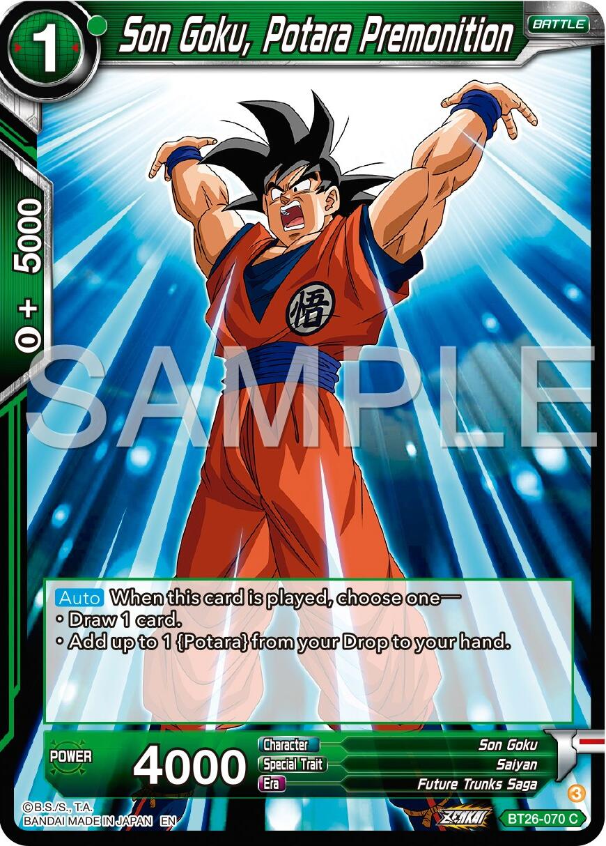 Son Goku, Potara Premonition (BT26-070) [Ultimate Advent] | Fandemonia Ltd