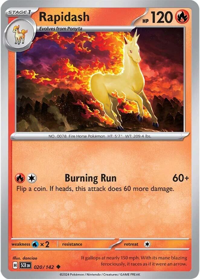 Rapidash (020/142) [Scarlet & Violet: Stellar Crown] | Fandemonia Ltd