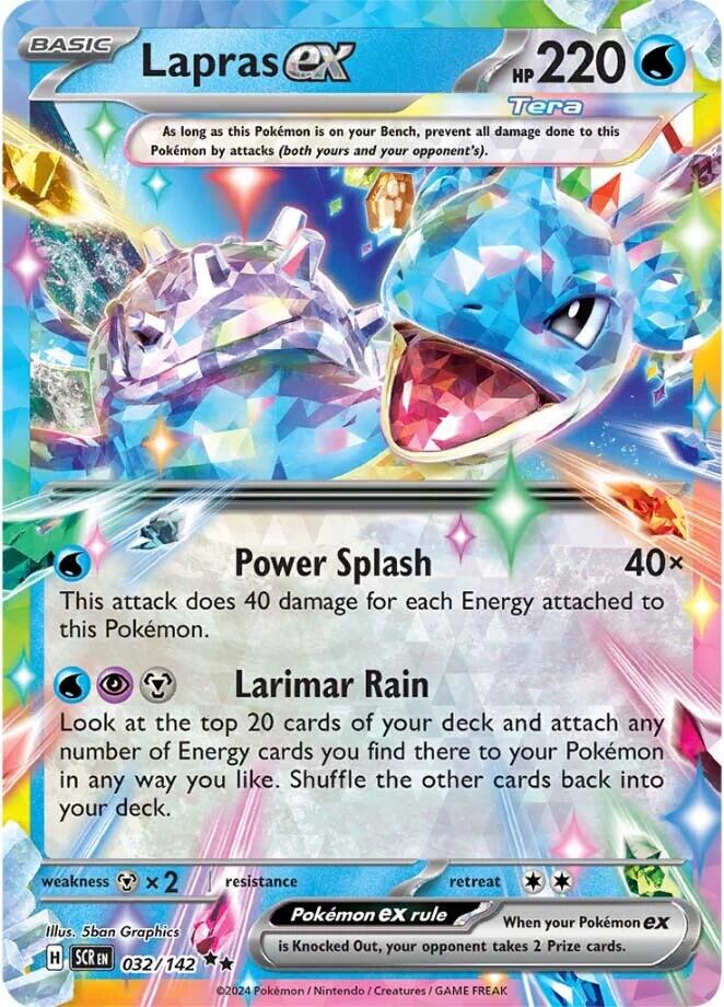 Lapras ex (032/142) [Scarlet & Violet: Stellar Crown] | Fandemonia Ltd