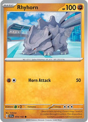 Rhyhorn (074/142) [Scarlet & Violet: Stellar Crown] | Fandemonia Ltd