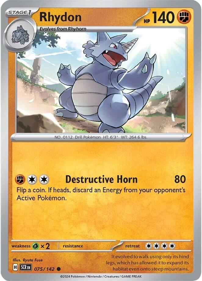 Rhydon (075/142) [Scarlet & Violet: Stellar Crown] | Fandemonia Ltd