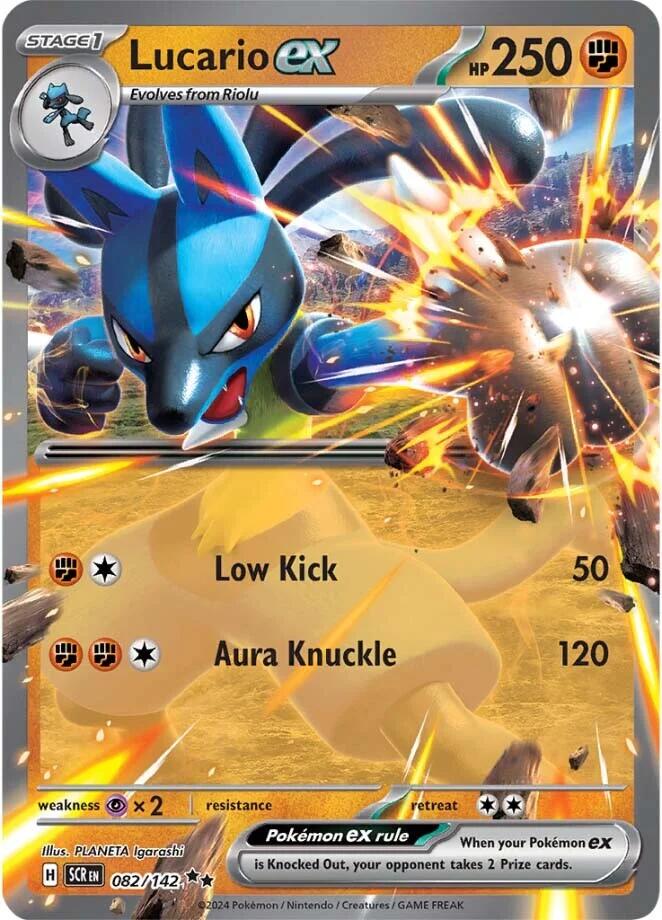 Lucario ex (082/142) [Scarlet & Violet: Stellar Crown] | Fandemonia Ltd