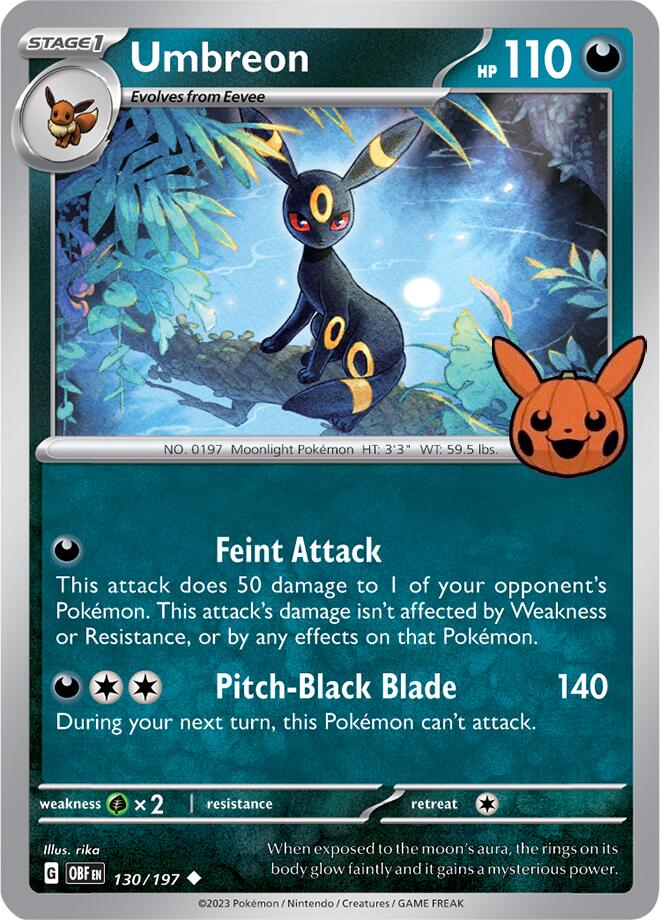 Umbreon (130/197) [Trick or Trade 2024] | Fandemonia Ltd