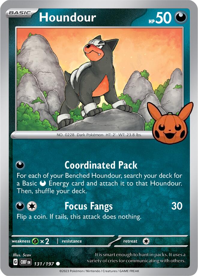 Houndour (131/197) [Trick or Trade 2024] | Fandemonia Ltd