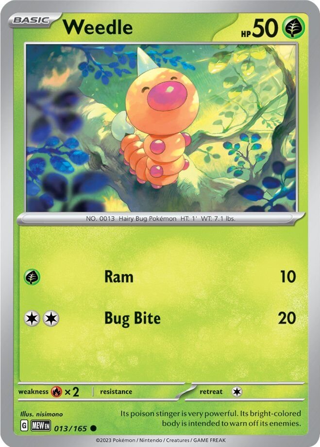 Weedle (013/165) [Scarlet & Violet: 151] | Fandemonia Ltd