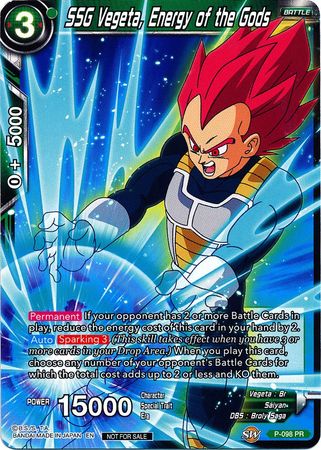 SSG Vegeta, Energy of the Gods (P-098) [Promotion Cards] | Fandemonia Ltd