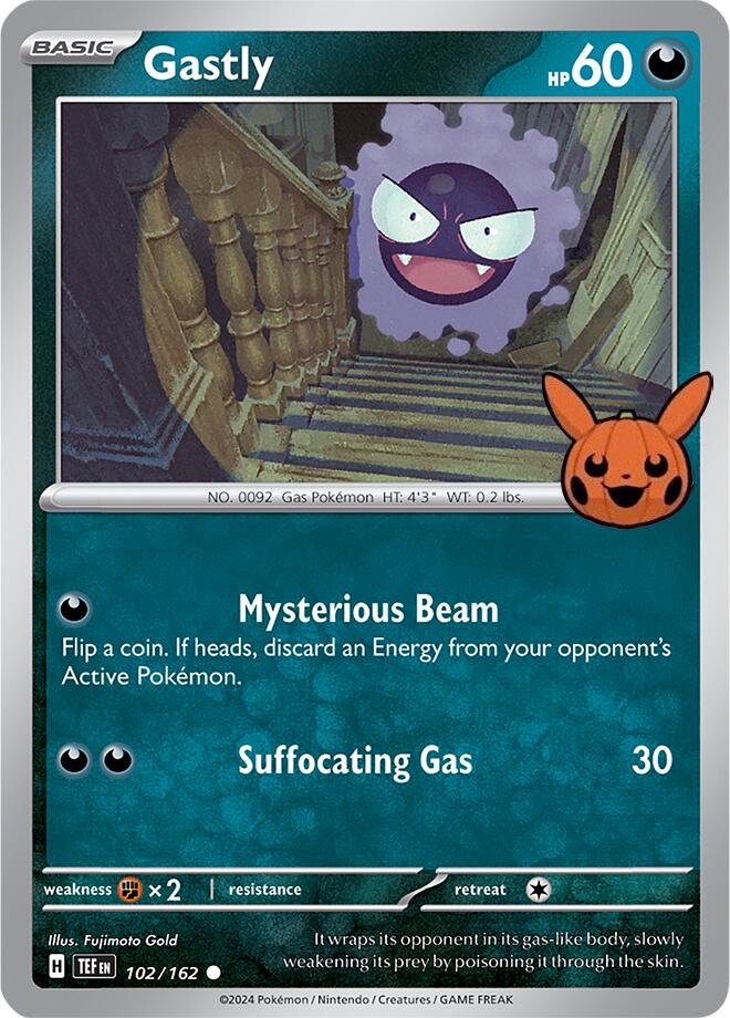 Gastly (102/162) [Trick or Trade 2024] | Fandemonia Ltd