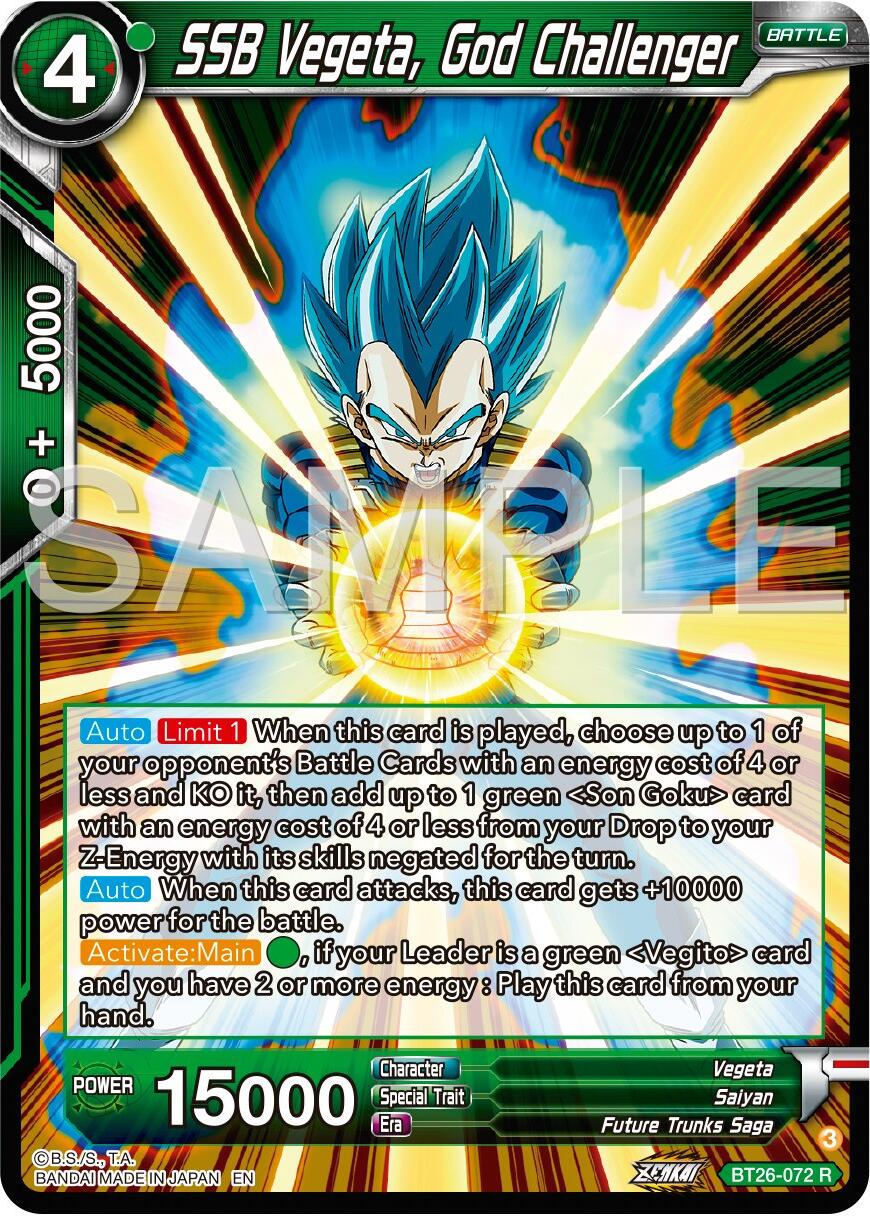 SSB Vegeta, God Challenger (BT26-072) [Ultimate Advent] | Fandemonia Ltd