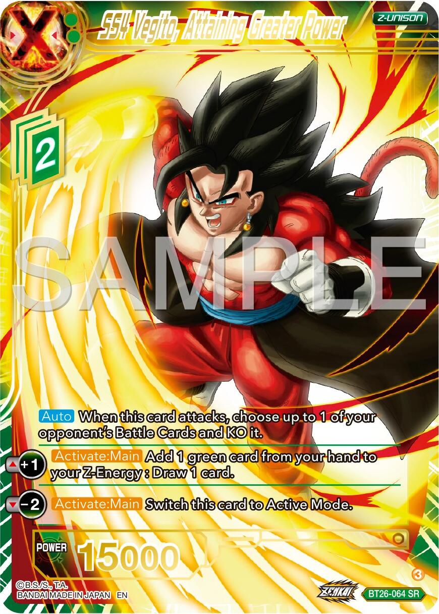 SS4 Vegito, Attaining Greater Power (BT26-064) [Ultimate Advent] | Fandemonia Ltd