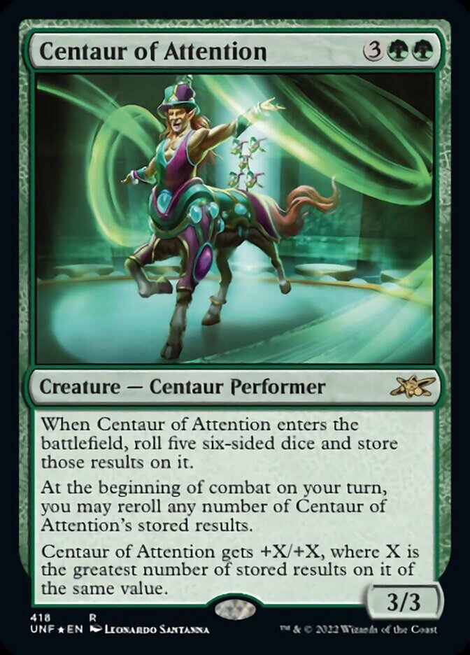 Centaur of Attention (Galaxy Foil) [Unfinity] | Fandemonia Ltd