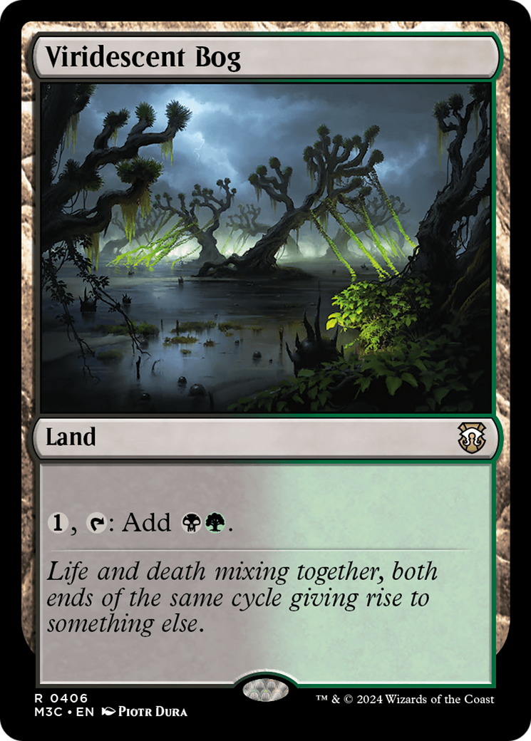 Viridescent Bog (Ripple Foil) [Modern Horizons 3 Commander] | Fandemonia Ltd