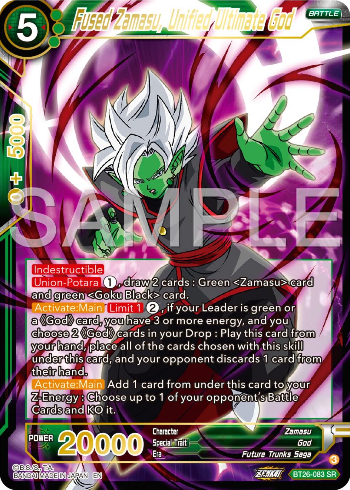 Fused Zamasu, Unified Ultimate God (BT26-083) [Ultimate Advent] | Fandemonia Ltd