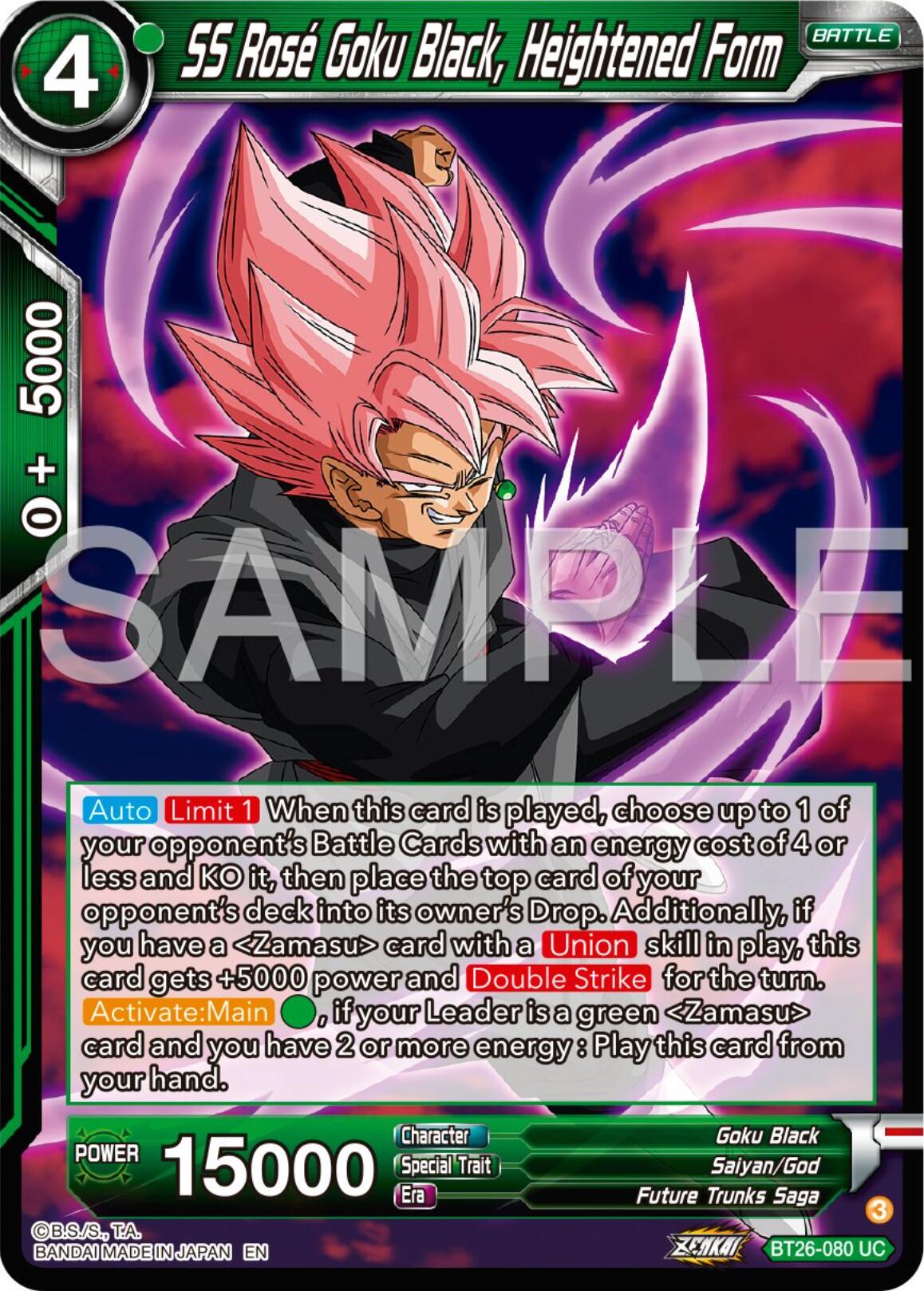 SS Rose Goku Black, Heightened Form (BT26-080) [Ultimate Advent] | Fandemonia Ltd