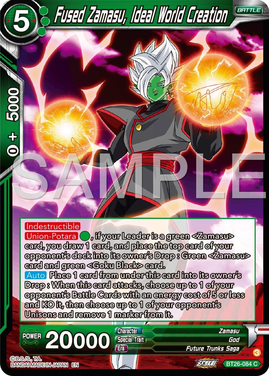 Fused Zamasu, Ideal World Creation (BT26-084) [Ultimate Advent] | Fandemonia Ltd