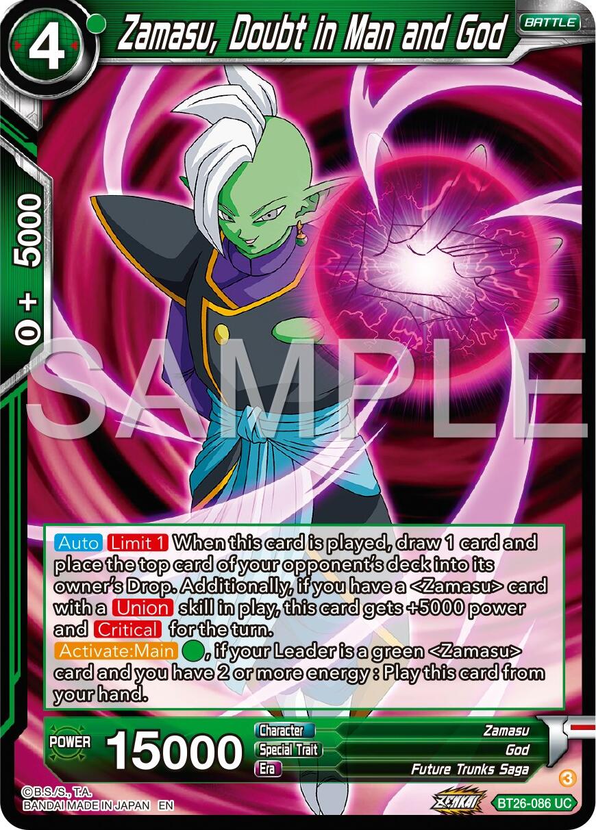 Zamasu, Doubt in Man and God (BT26-086) [Ultimate Advent] | Fandemonia Ltd