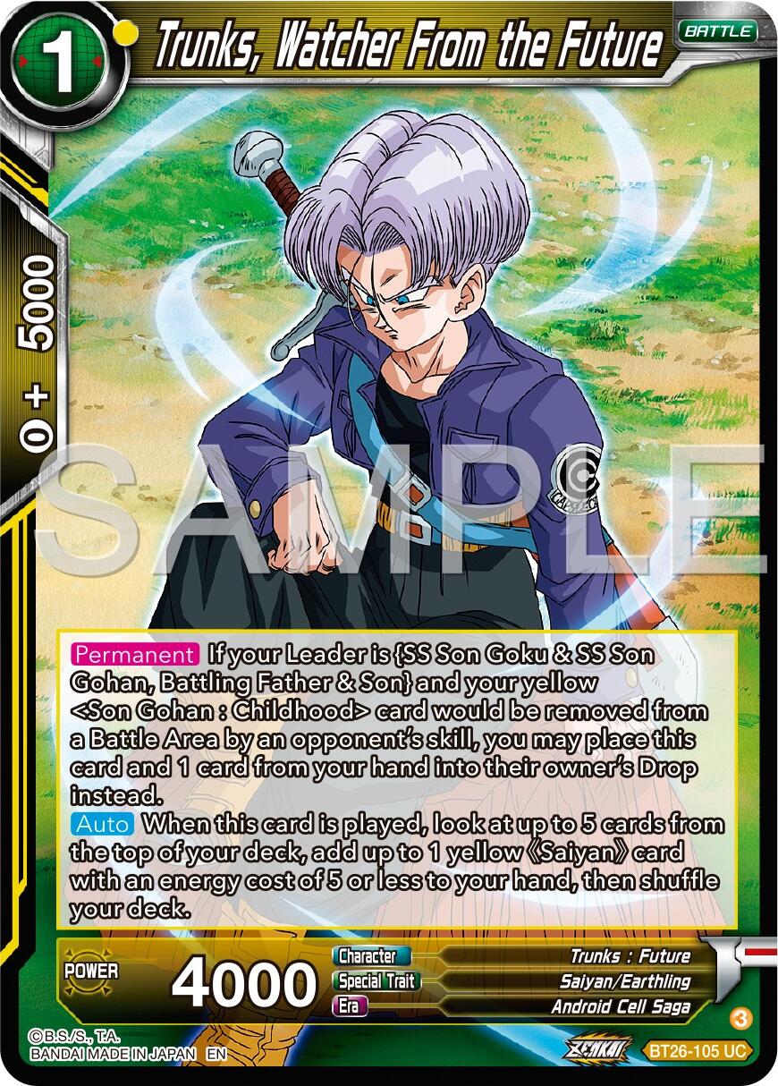 Trunks, Watcher From the Future (BT26-105) [Ultimate Advent] | Fandemonia Ltd