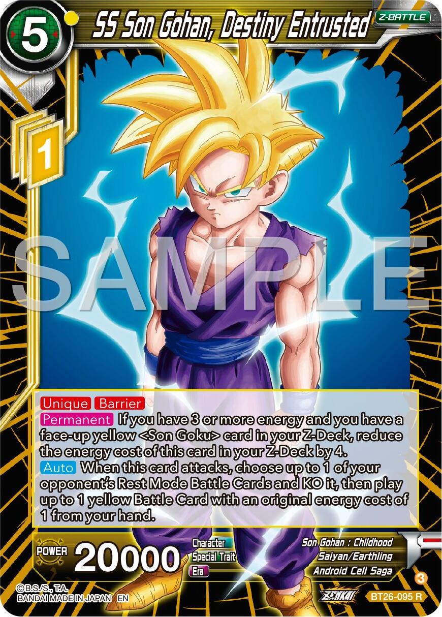 SS Son Gohan, Destiny Entrusted (BT26-095) [Ultimate Advent] | Fandemonia Ltd